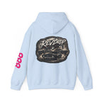 RevDrop Vintage Racing Hoodie — Retro Car Logo Pullover