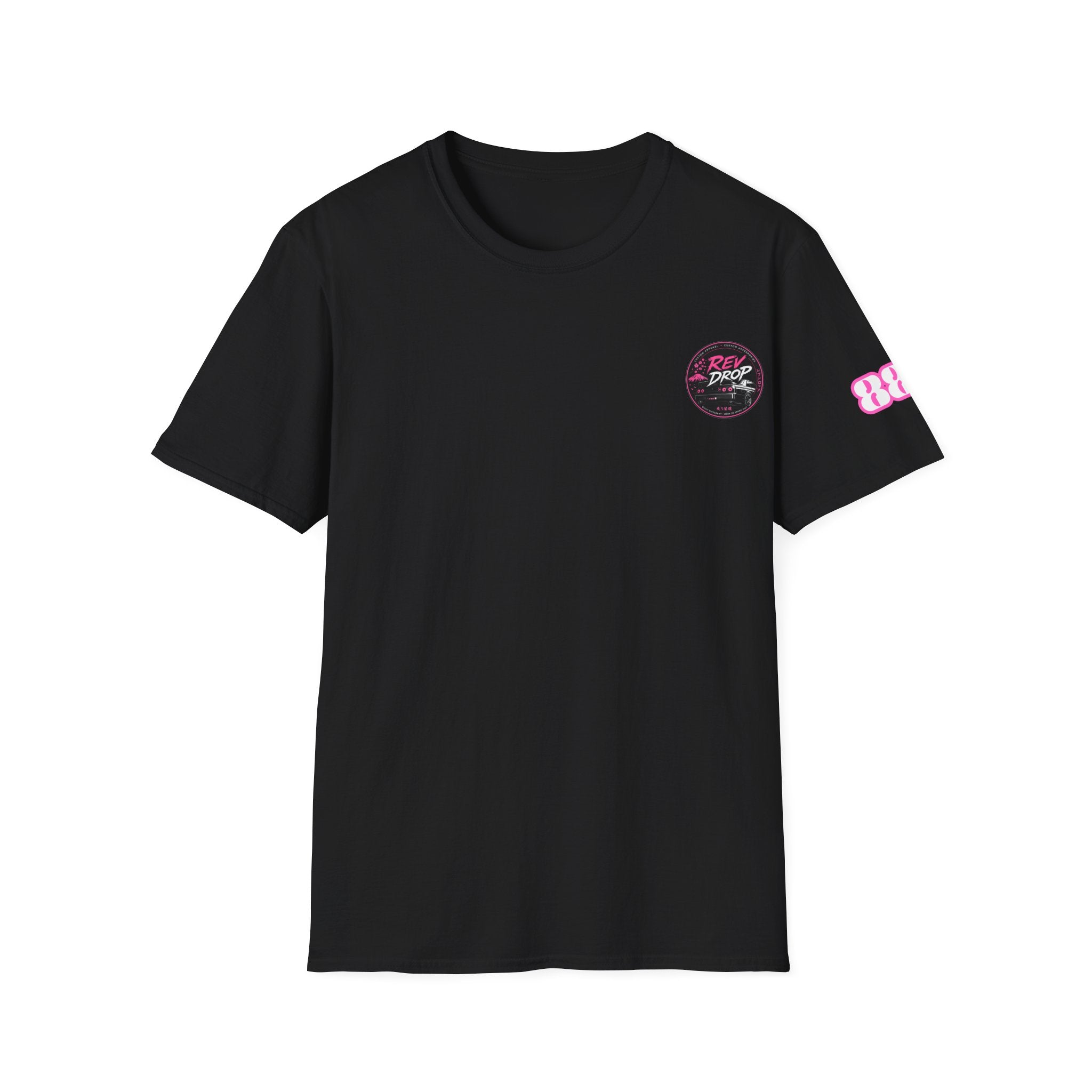 Retro Pink Neon Palm Badge T-Shirt