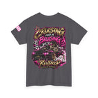 RevDrop Cruising For A Bruising – F*ck Cancer Unisex Graphic Tee 🎀💀🏁