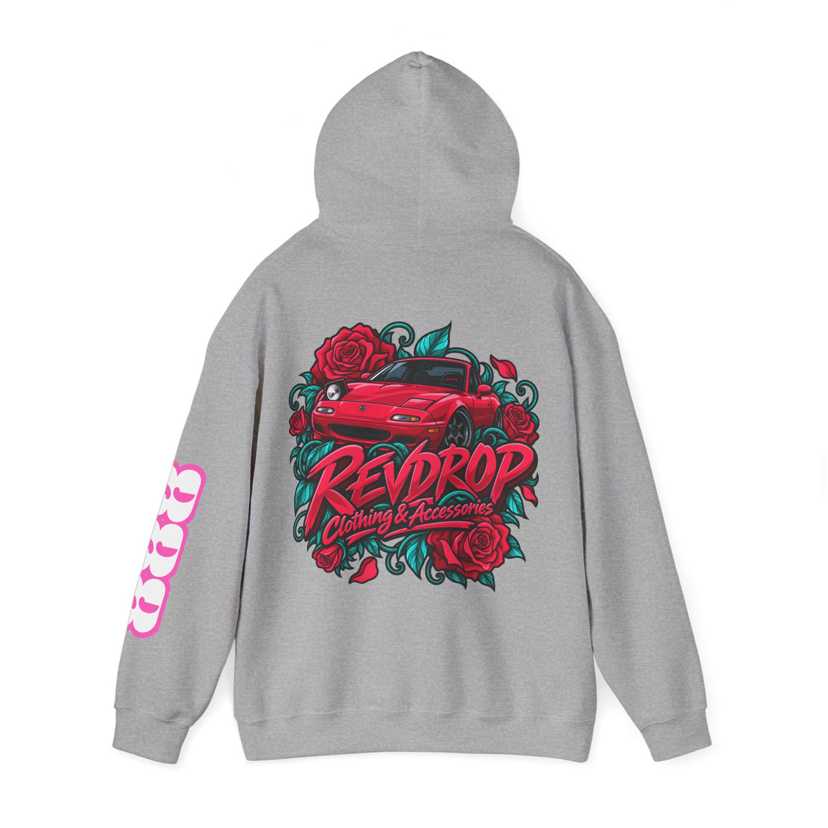 RevDrop Roses & Redline Miata Unisex Hoodie