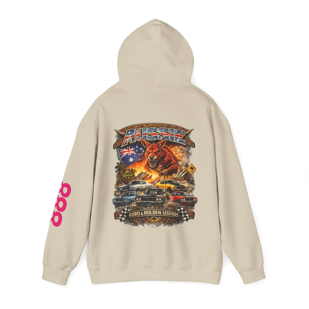 Aussie V8 Tribute Hoodie — Holden & Muscle Car Racing Graphic