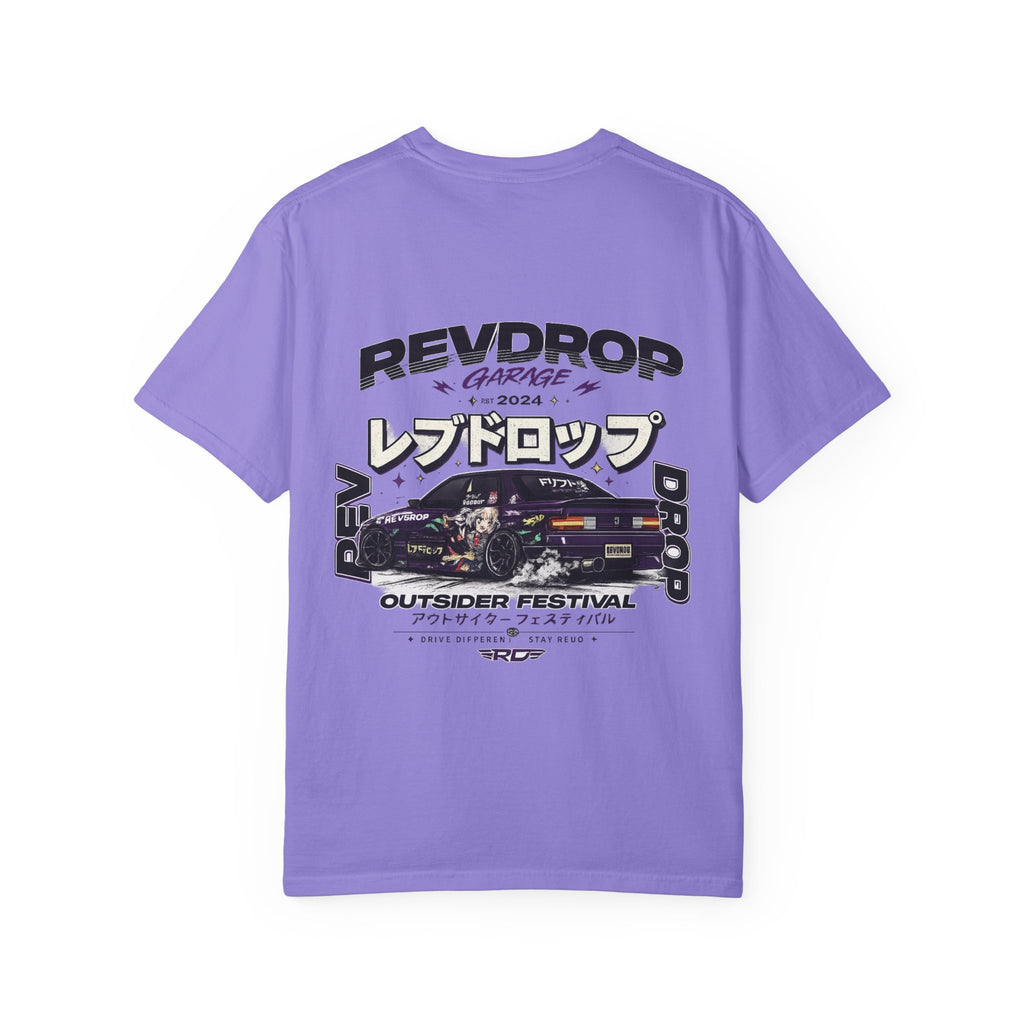 RevDrop Garage Car Festival T-Shirt — Japanese Racing Graphic Tee
