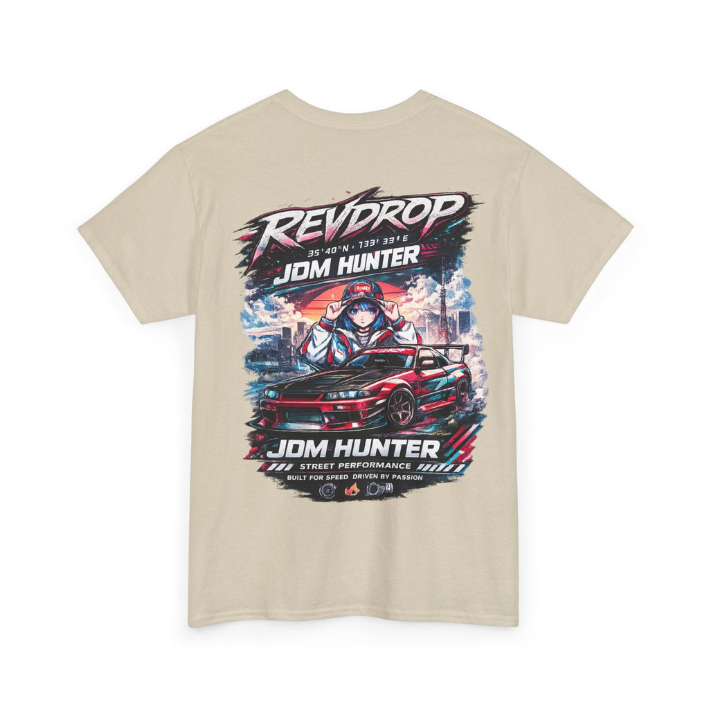 JDM Hunter RevDrop Graphic Tee — Japanese Street Racing Car Shirt