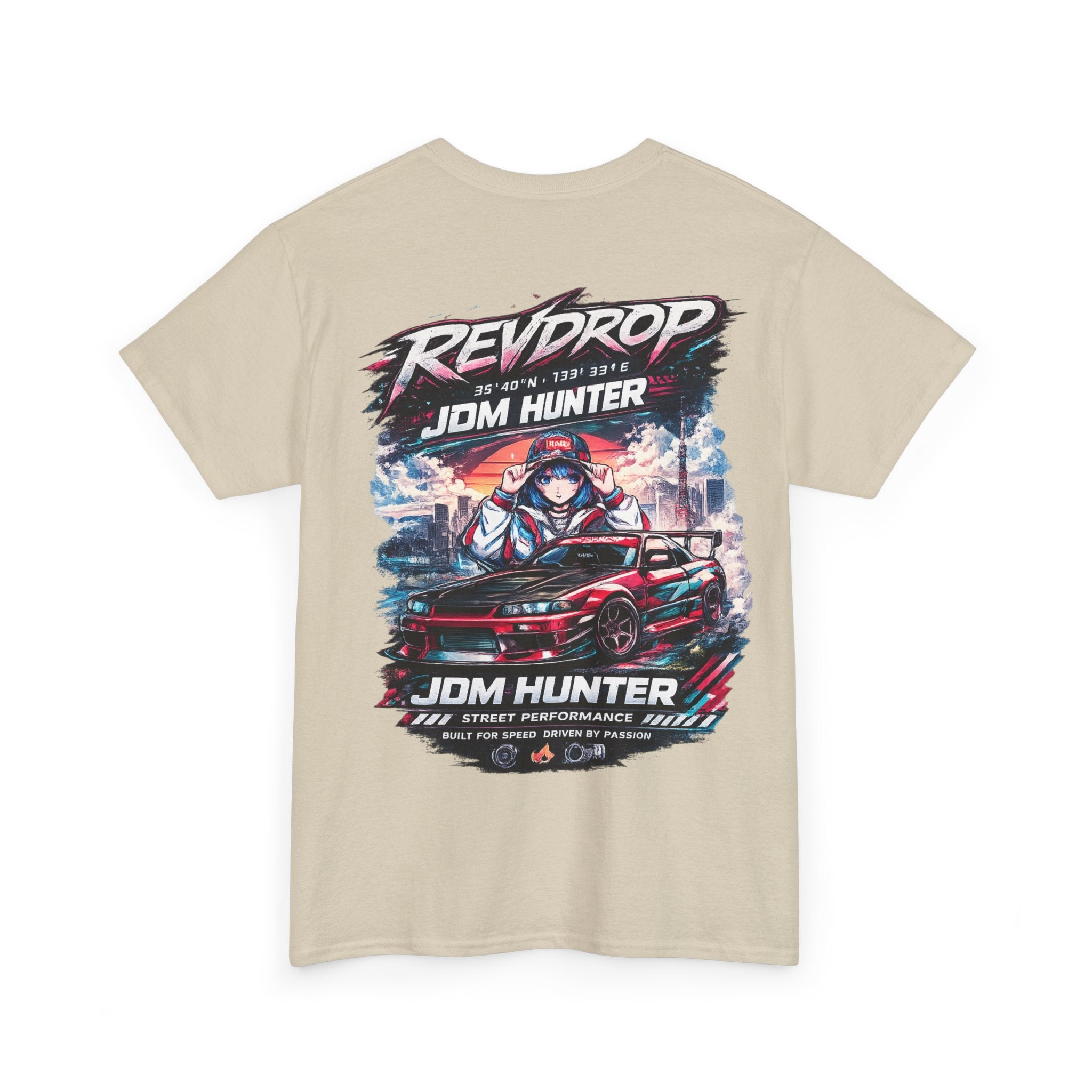 JDM Hunter RevDrop Graphic Tee — Japanese Street Racing Car Shirt
