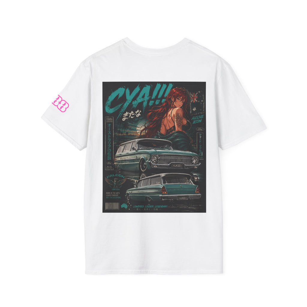 T‑Shirt — Retro Pink 'Ride or Die' Badge Graphic
