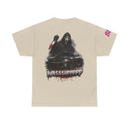 Graphic Tee — 'Wasssuppppp' Scream Mask Horror Car Design