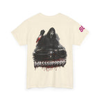 Graphic Tee — 'Wasssuppppp' Scream Mask Horror Car Design