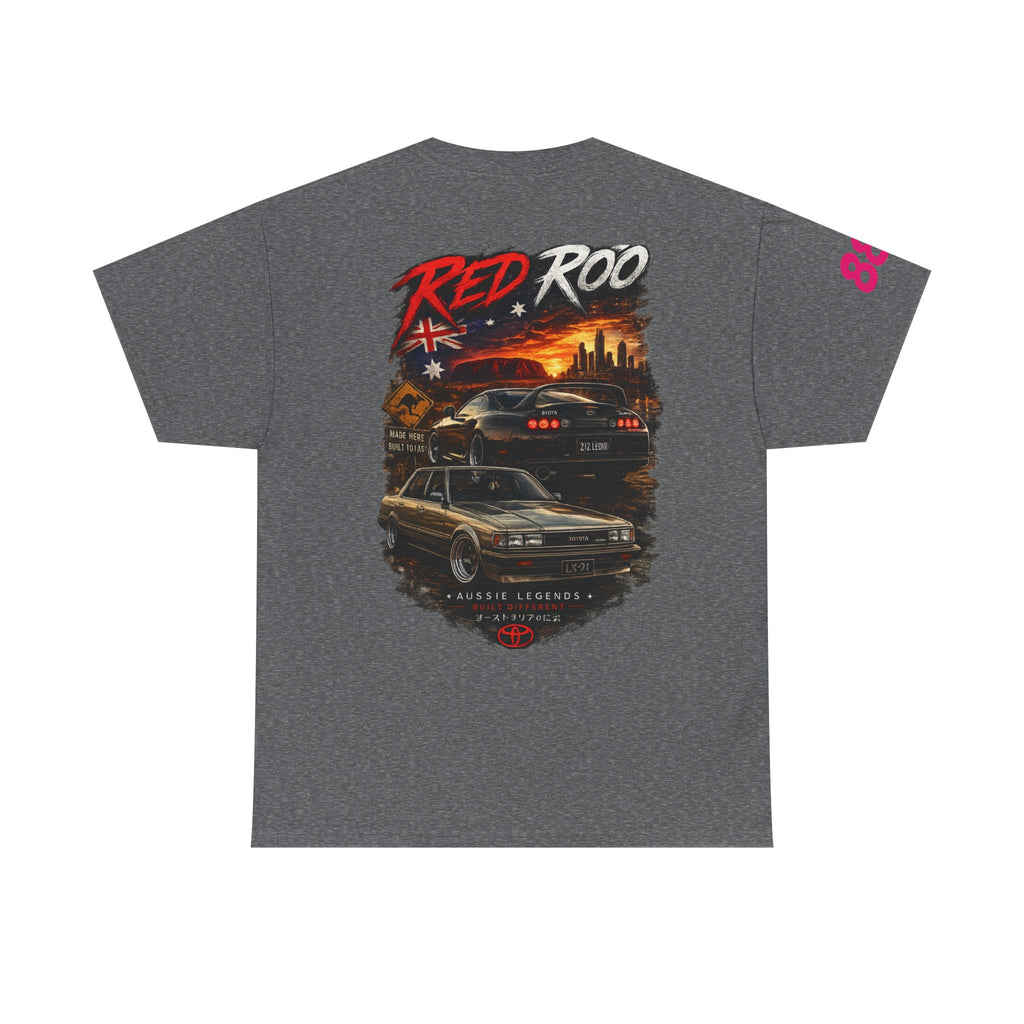 Red Roo Retro Muscle Car Tee