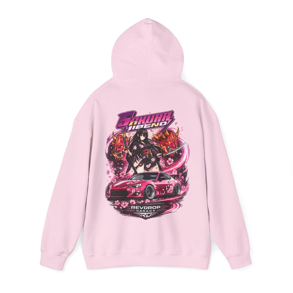 Hoodie — RevDrop Racing Anime Graphic Pullover (Cherry Blossom Drift)