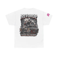 RevDrop “Cutting Edge Mayhem” Graphic Tee – Horror Clown & Muscle Car Streetwear T-Shirt