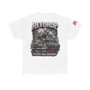 RevDrop “Cutting Edge Mayhem” Graphic Tee – Horror Clown & Muscle Car Streetwear T-Shirt