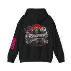 RevDrop Samurai Racing Hoodie — Japanese Demon Mask Graphic Streetwear