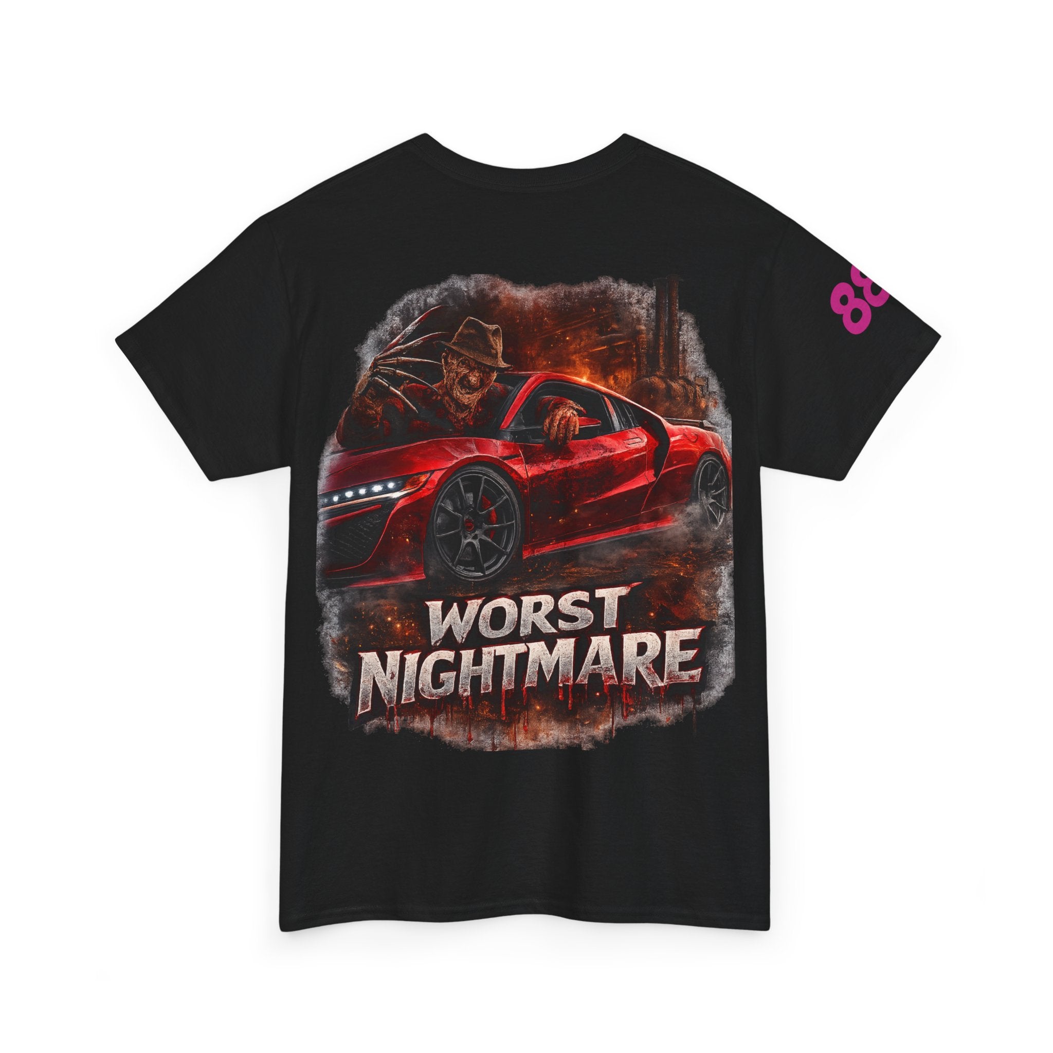 Graphic Tee — 'Worst Nightmare' Red Sports Car Streetwear T-Shirt