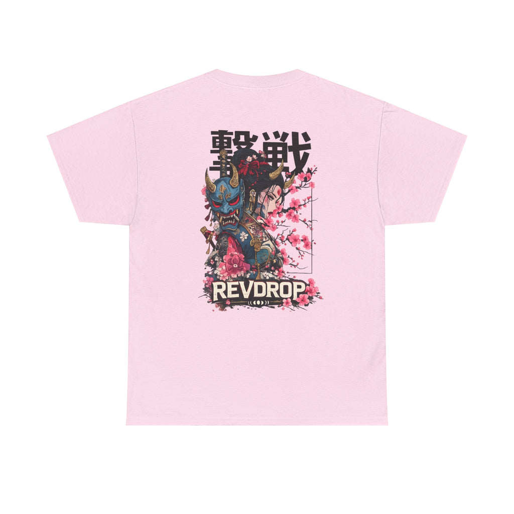 Samurai Oni Tee — 'REVDROP' Japanese Warrior Graphic T‑Shirt