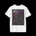 T-Shirt — Retro Pink 'Red Drop' Logo Pocket Tee
