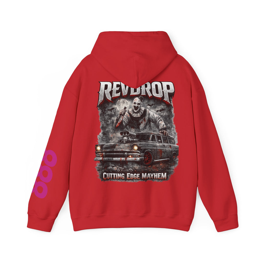 RevDrop “Cutting Edge Mayhem” Graphic Hoodie – art the clown hoodie