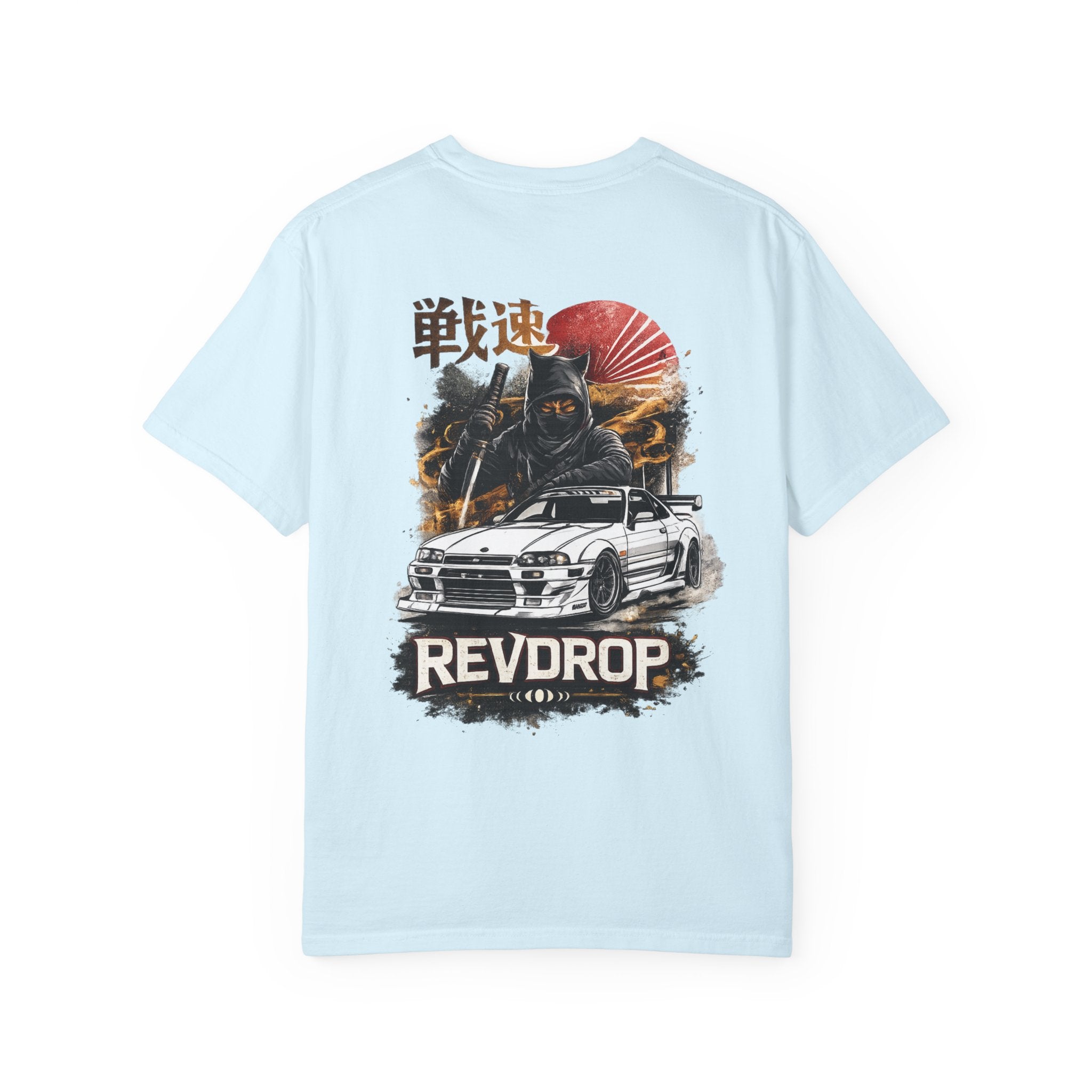 RevDrop Samurai Skyline T-Shirt — JDM Racing Car Graphic Tee