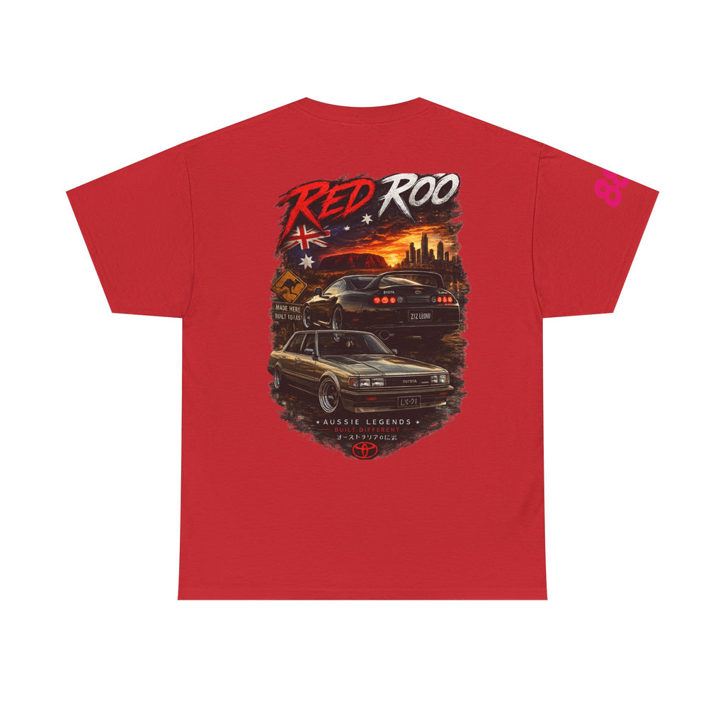 Red Roo Retro Muscle Car Tee
