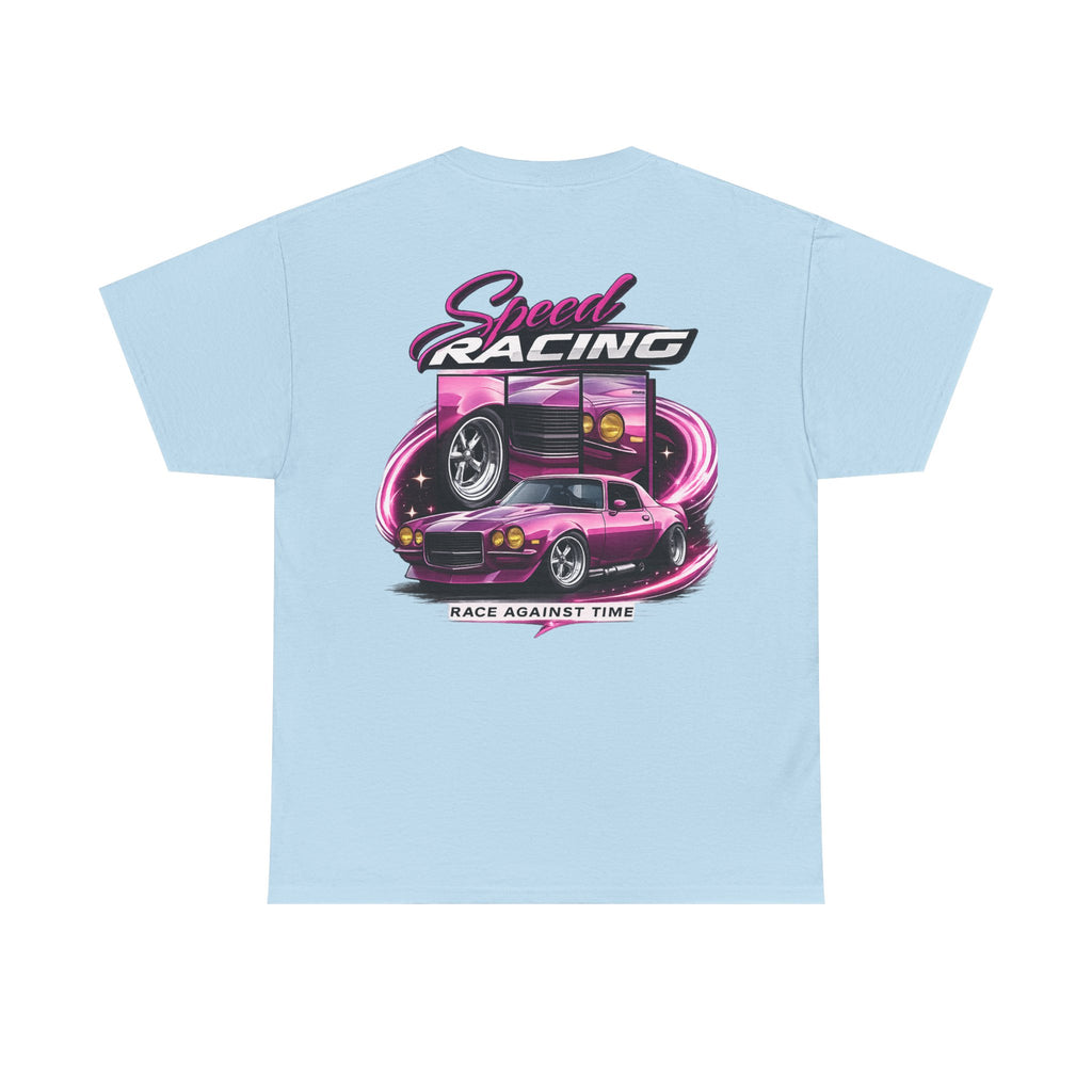 Racing Tee — 'Speed Racing: Race Against Time' Retro Car Graphic T-Shirt