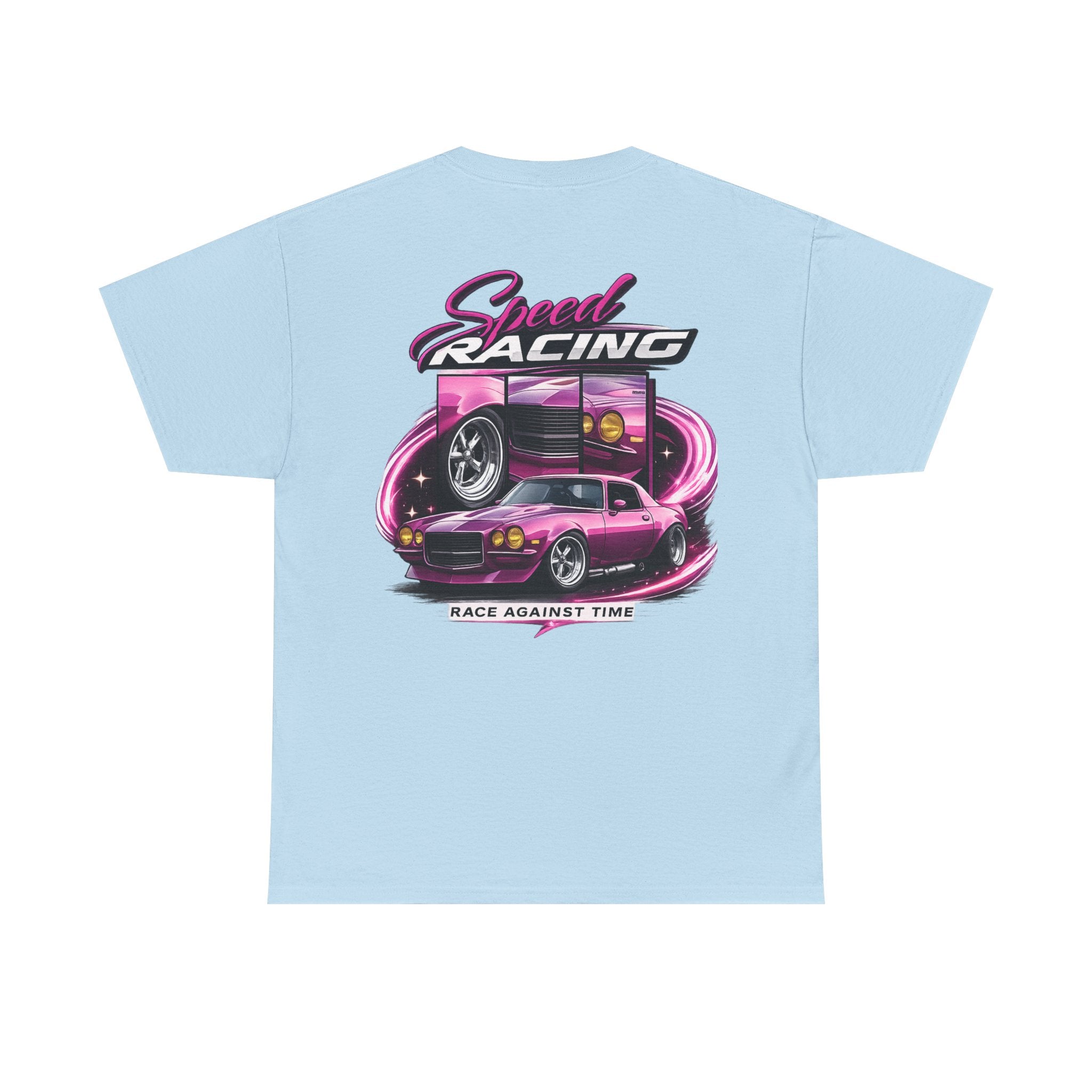 Racing Tee — 'Speed Racing: Race Against Time' Retro Car Graphic T-Shirt