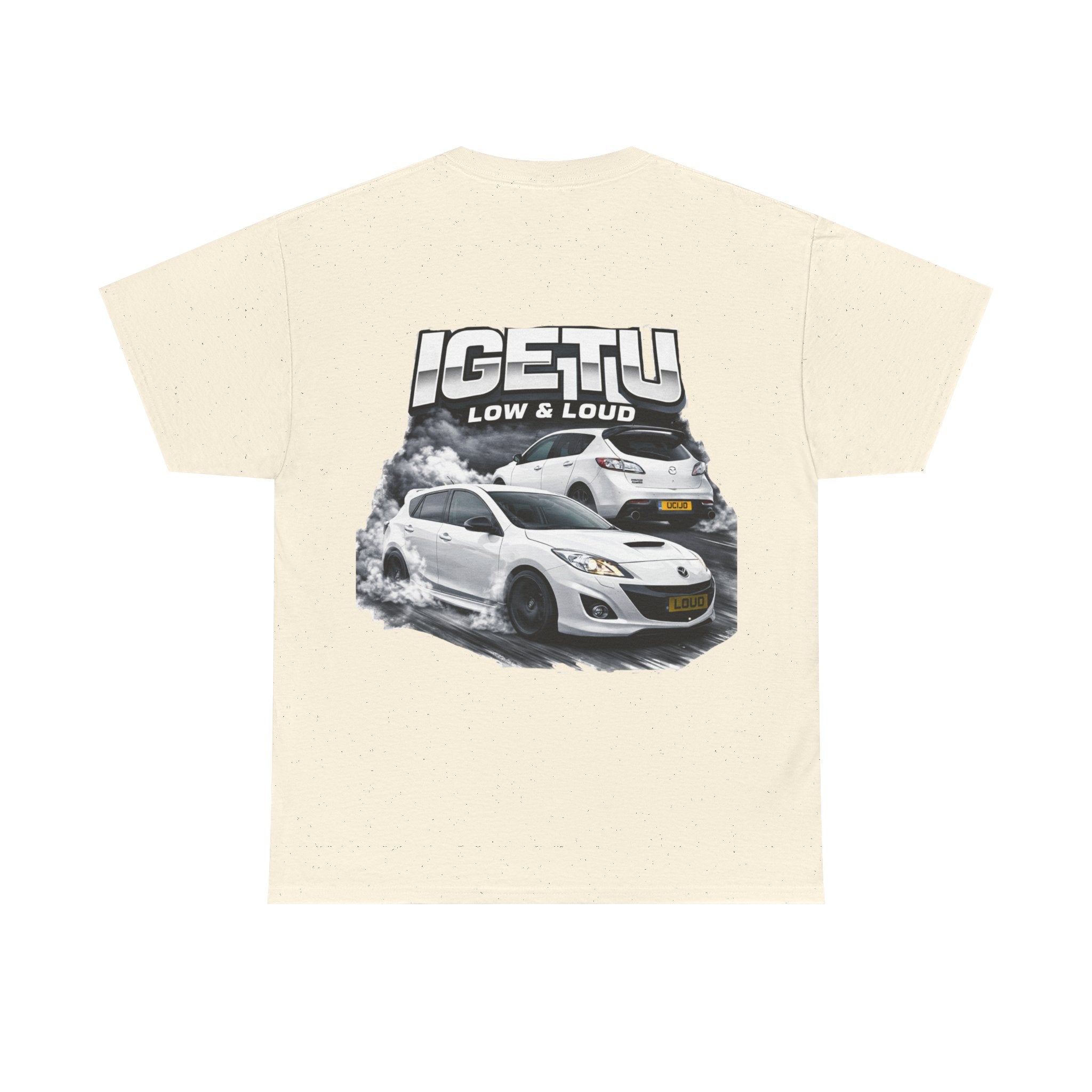 Car Crew T‑Shirt — “IGETTU Low & Loud” Graphic Tee