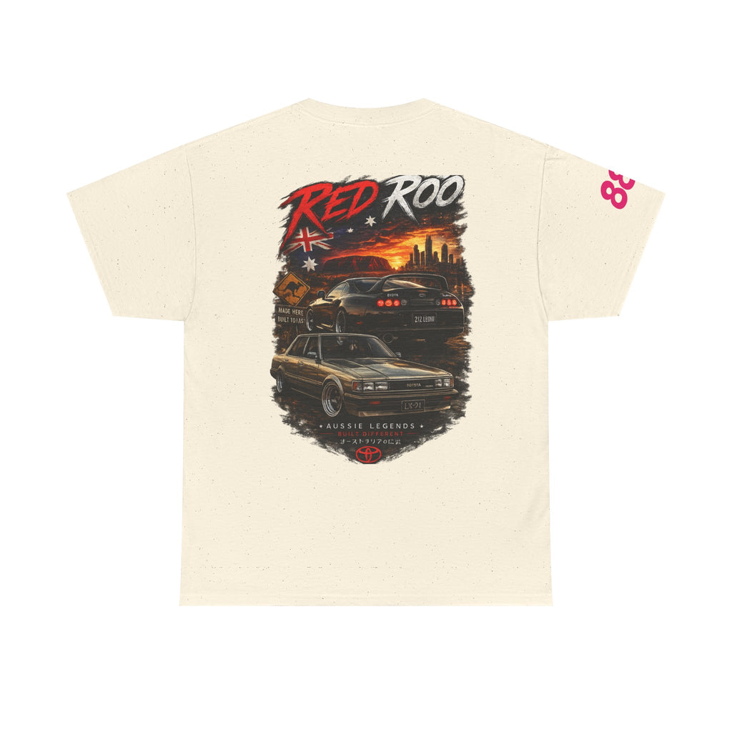 Red Roo Retro Muscle Car Tee