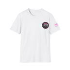 Retro Badge T-Shirt — "Red Drop" Vintage Surf Logo Chest Tee
