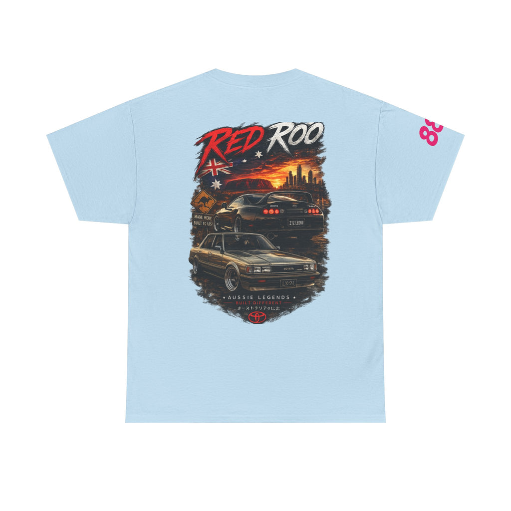 Red Roo Retro Muscle Car Tee