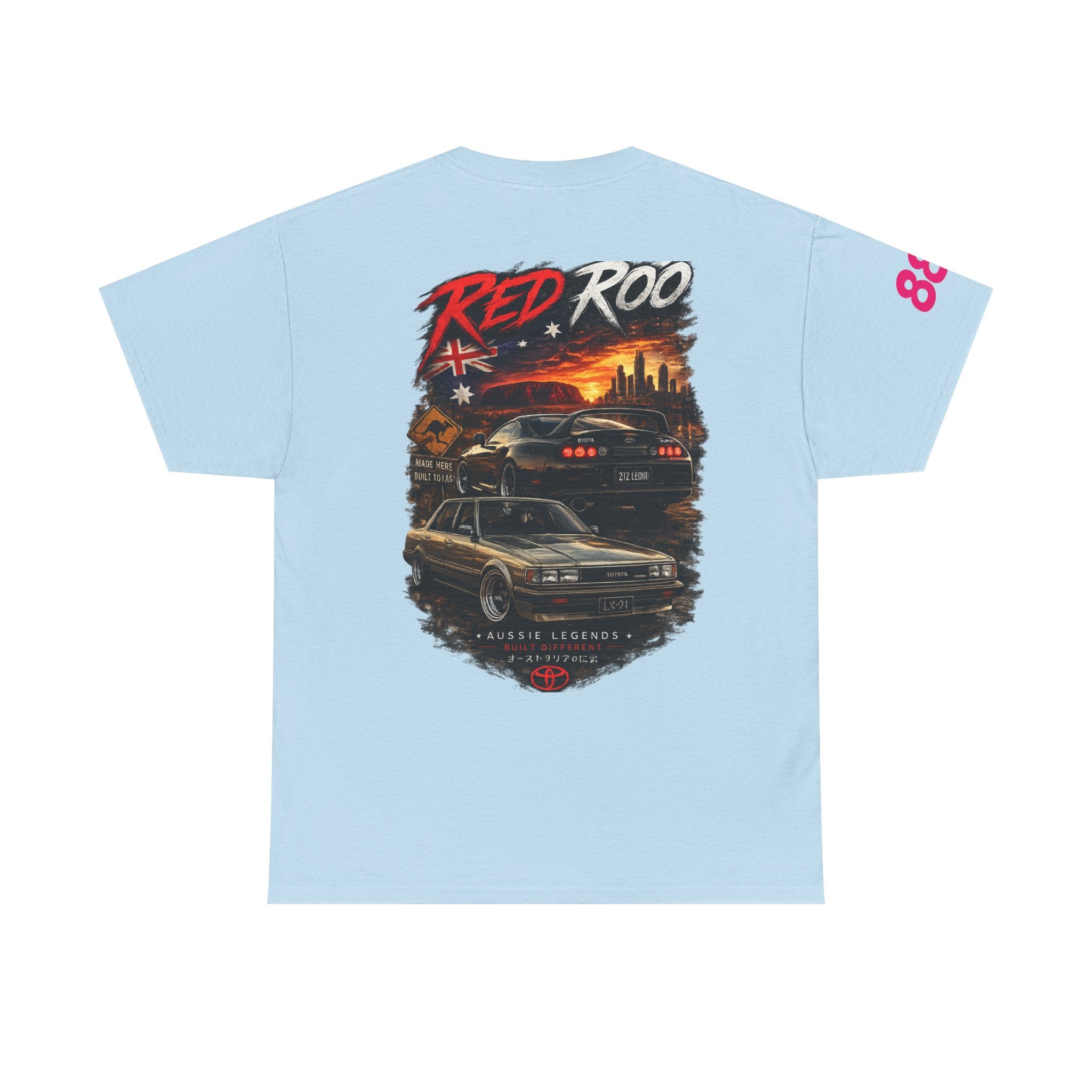 Red Roo Retro Muscle Car Tee