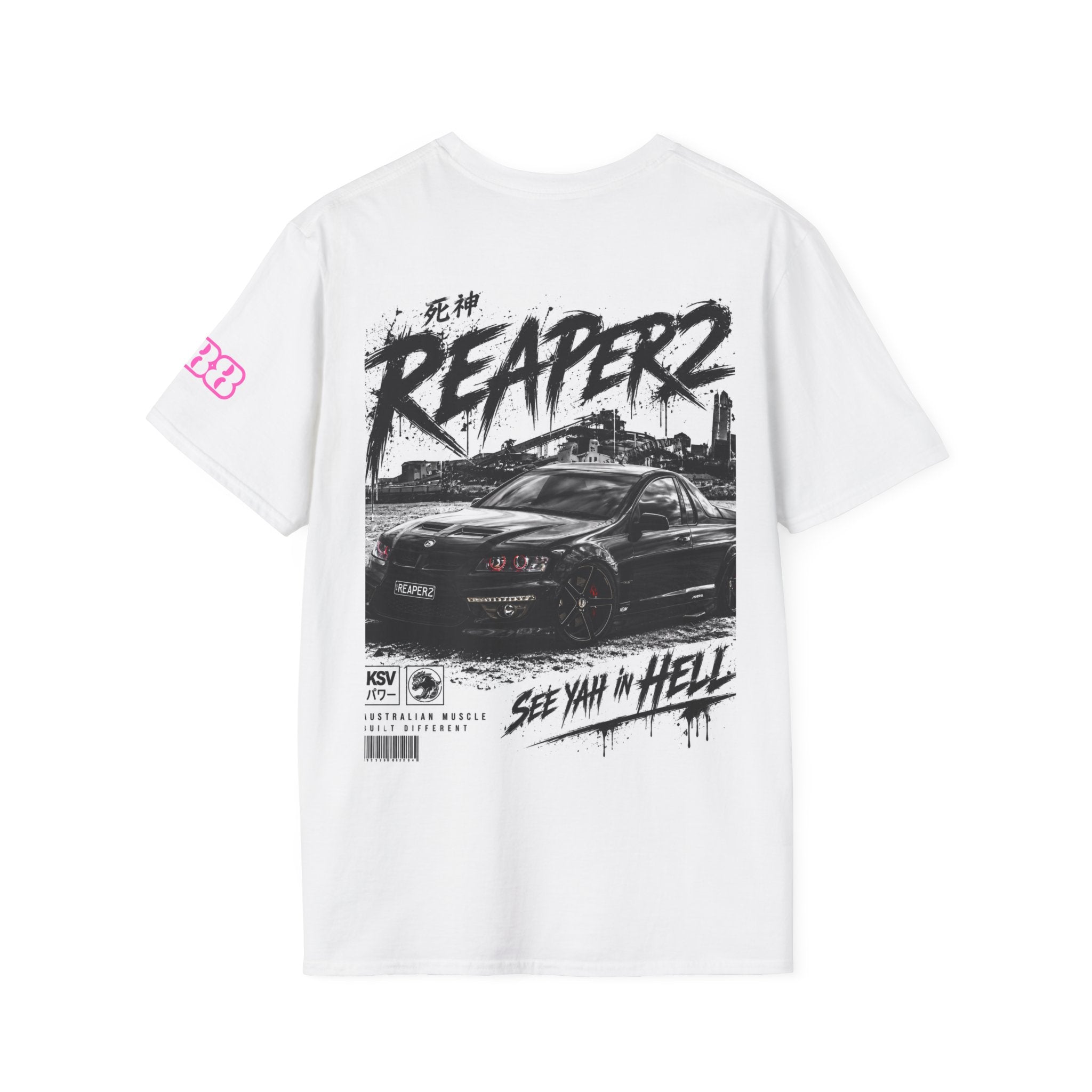 T-Shirt "Retro Dream" Small Chest Logo Graphic Tee — 80s Neon Vibe