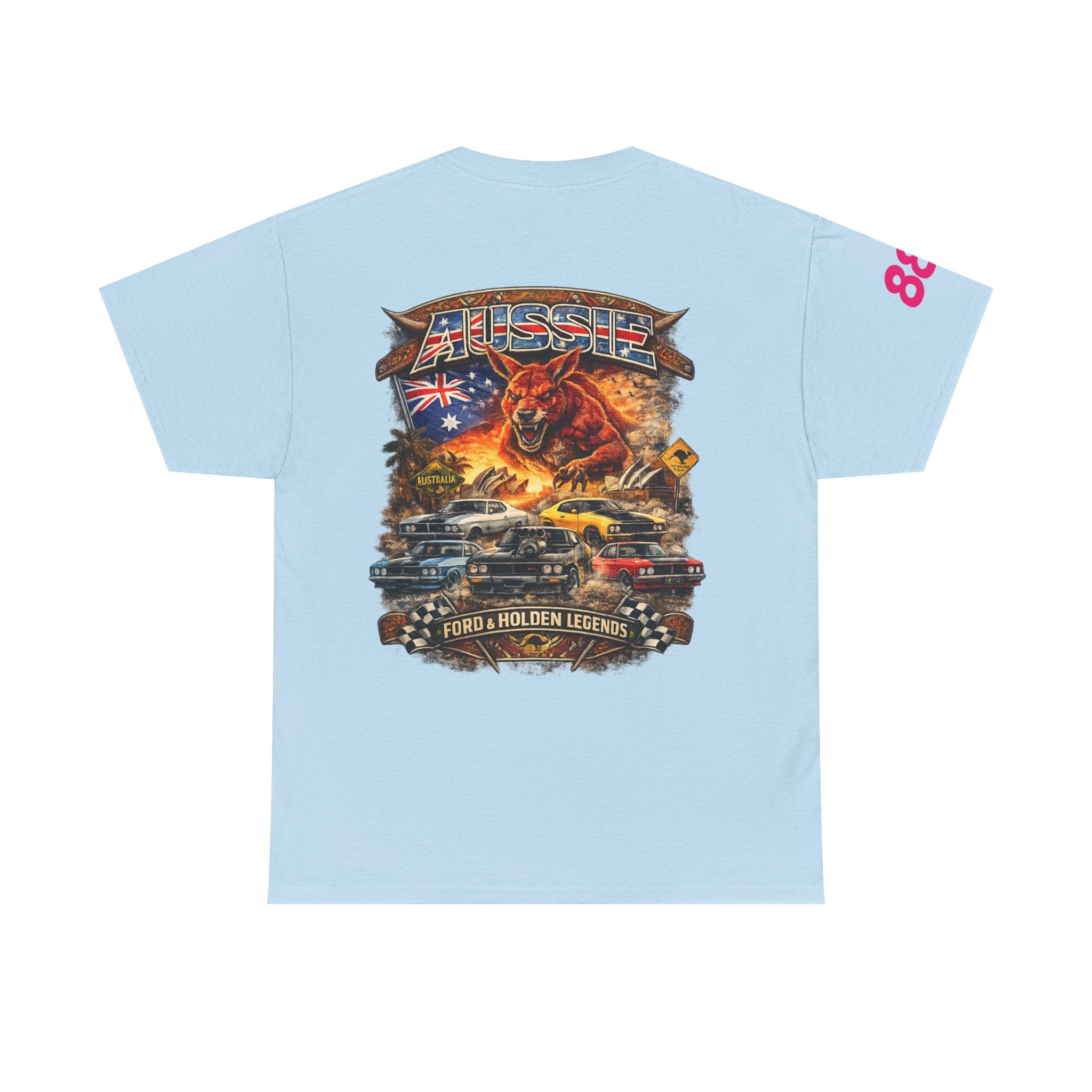 T-Shirt — Aussie V8 Muscle Car Graphic Tee (Ford & Holden Legends)
