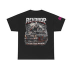 RevDrop “Cutting Edge Mayhem” Graphic Tee – Horror Clown & Muscle Car Streetwear T-Shirt