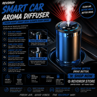RevDrop™ Smart Car Diffuser | 5-Mode Aromatherapy Humidifier & Air Freshener
