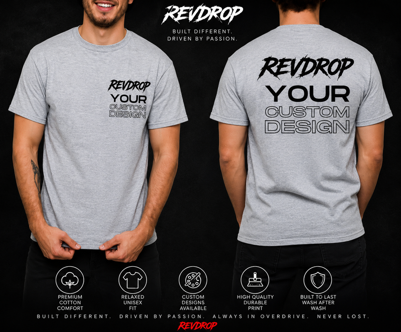 RevDrop Custom Apparel design