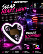 ❤️ RevDrop JDM Heart Glow Light – Solar Powered