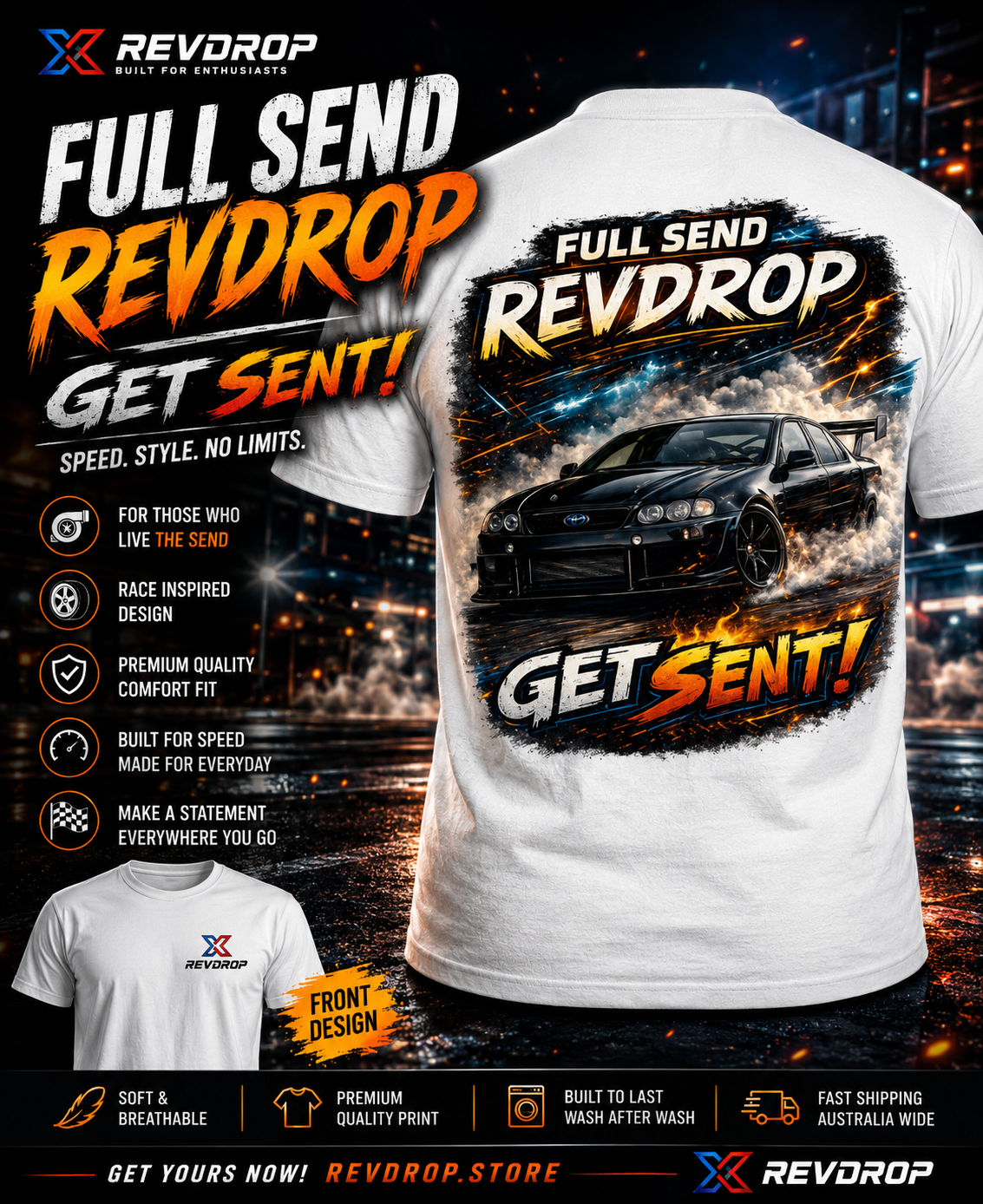 💨 Get Sent™ Unisex T-Shirt | Drift & JDM Streetwear