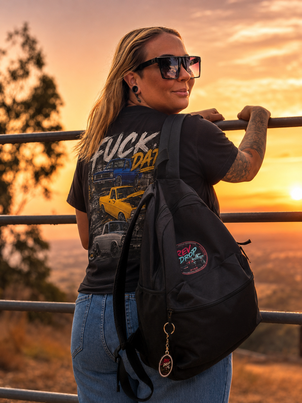 FUCK DAT Street Machine Graphic Tee
