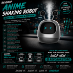 RevDrop™ Kawaii Anime Shaking Robot Car Diffuser – Cute Dashboard Air Freshener & Car Accessory