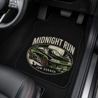 RevDrop™ Midnight Run Car Mats – JDM Horror Edition Front Floor Mat Set
