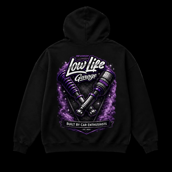 LowLife Garage stance graphic hoodie by RevDrop