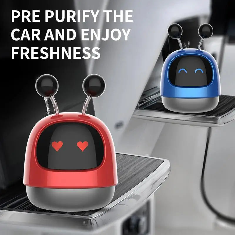 RevDrop™ Kawaii Anime Shaking Robot Car Diffuser – Cute Dashboard Air Freshener & Car Accessory