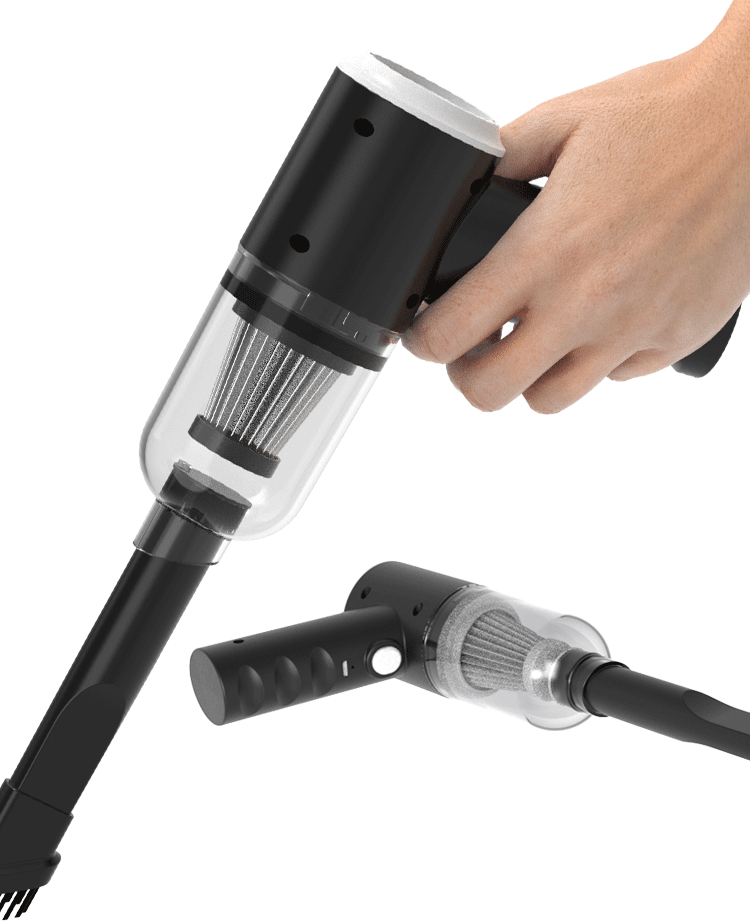 RevDrop Portable Car Vacuum Cleaner – Wireless High-Suction Handheld Vacuum for Car Interior Detailing