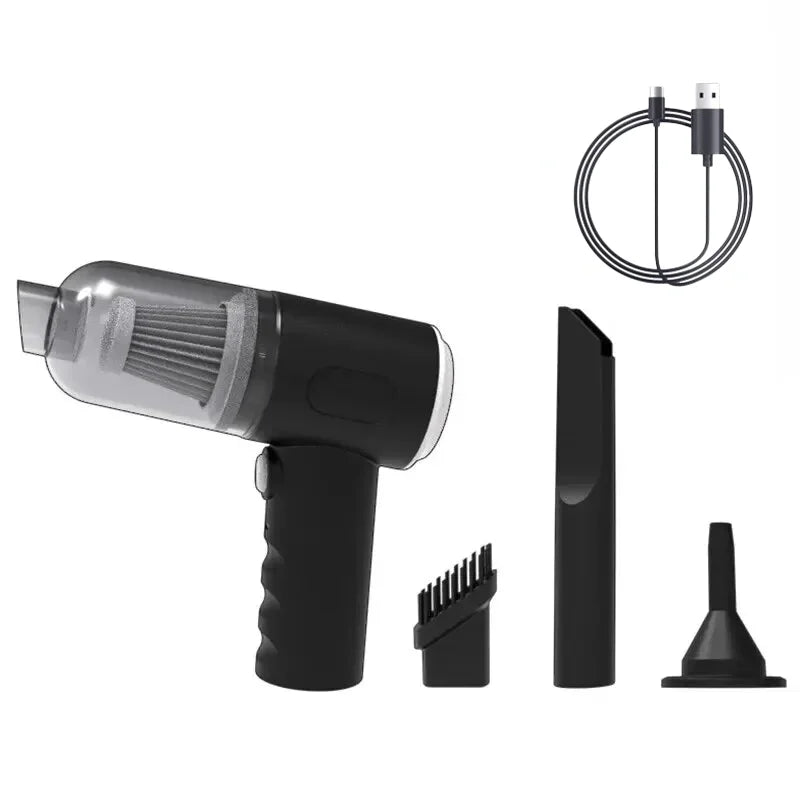 RevDrop Portable Car Vacuum Cleaner – Wireless High-Suction Handheld Vacuum for Car Interior Detailing
