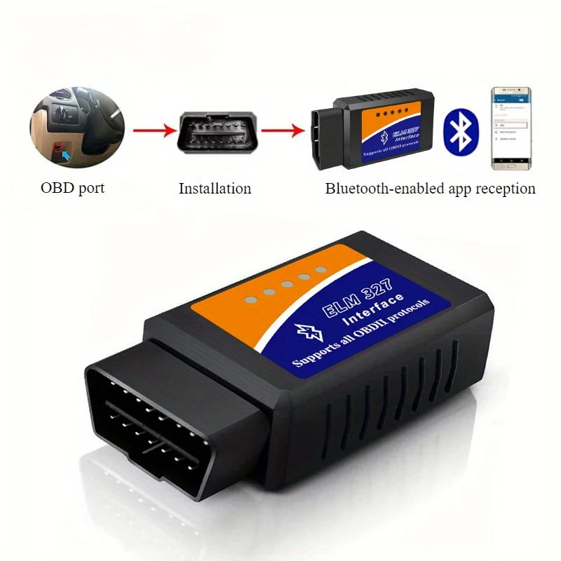 RevDrop™ Bluetooth OBD2 Car Diagnostic Scanner – Engine Code Reader & Real-Time Vehicle Scan Tool