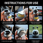 RevDrop™ Kawaii Anime Shaking Robot Car Diffuser – Cute Dashboard Air Freshener & Car Accessory