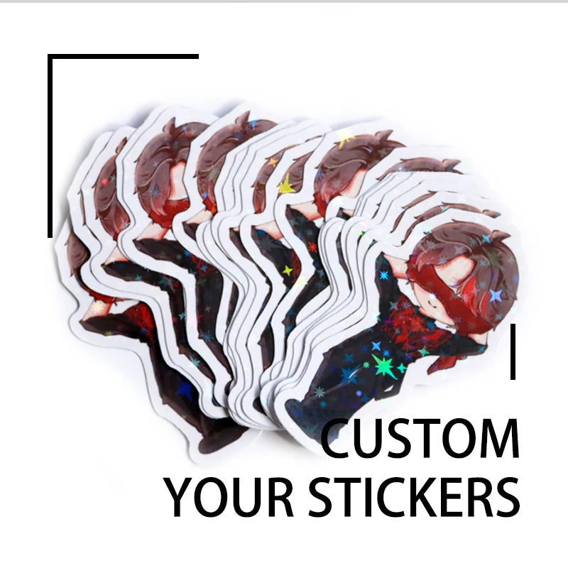 RevDrop™ Personalised Waterproof Vinyl Stickers – Custom Logo, Business, Laptop & Car Decals