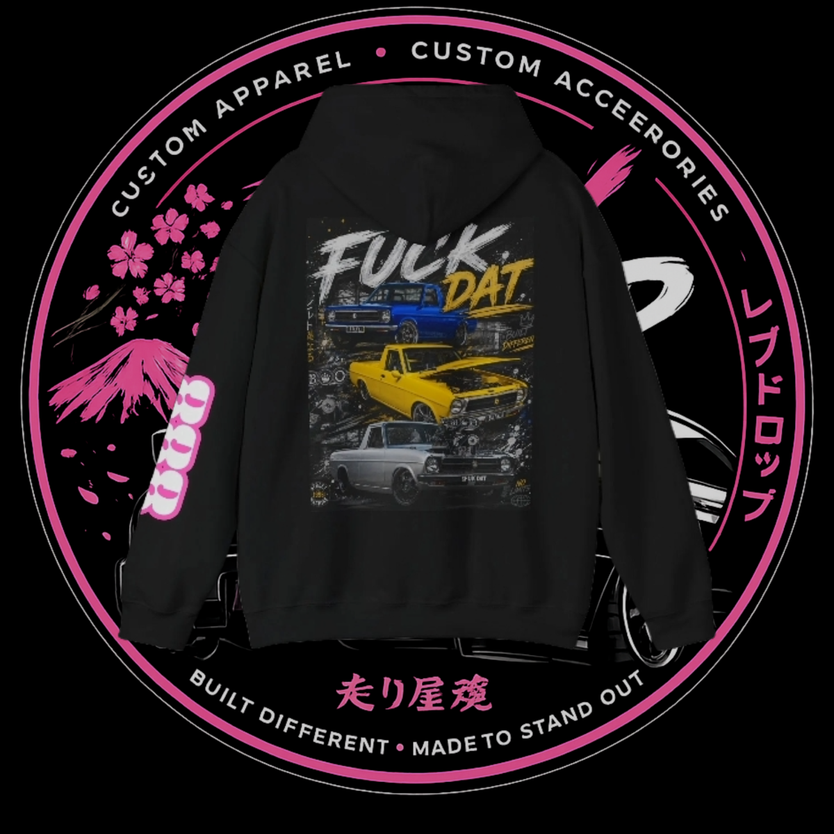 FUCK DAT Street Machine Graphic Hoodie