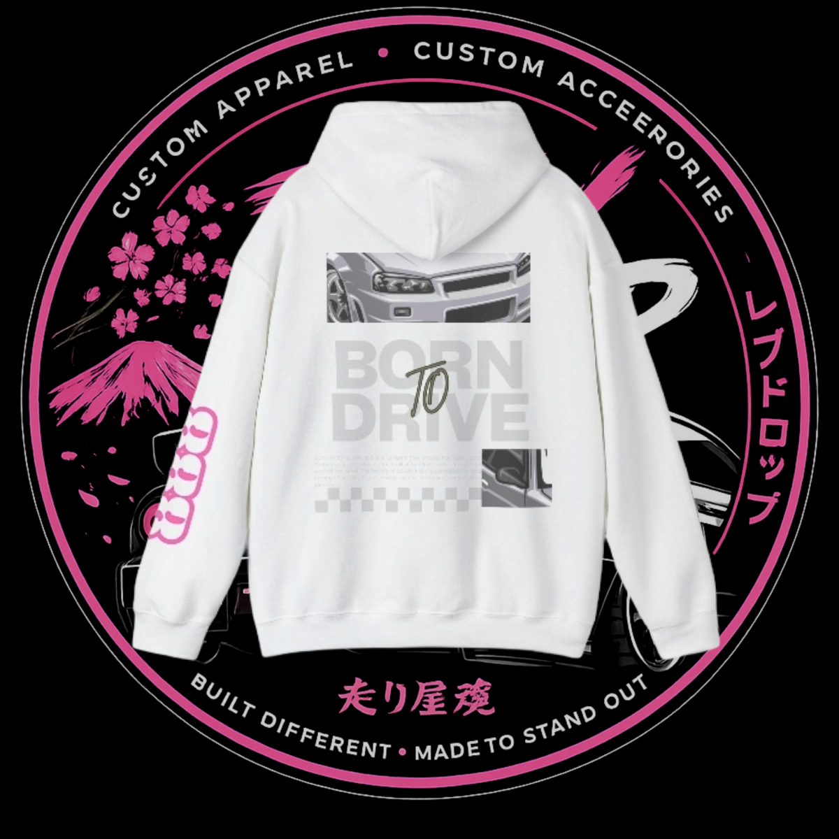 Born to Drive JDM Graphic Hoodie