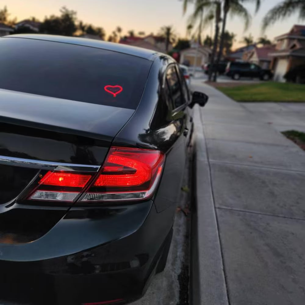 ❤️ RevDrop JDM Heart Glow Light – Solar Powered