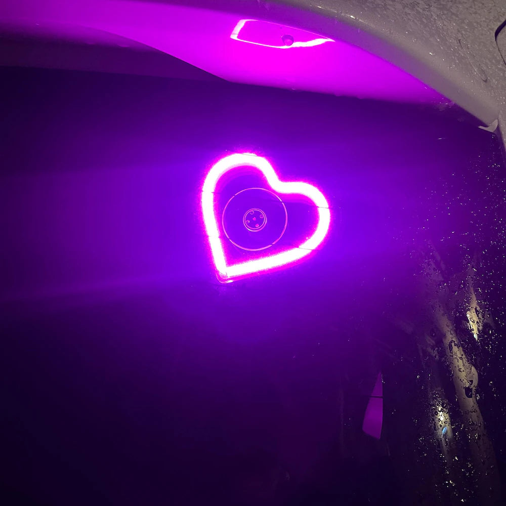 ❤️ RevDrop JDM Heart Glow Light – Solar Powered
